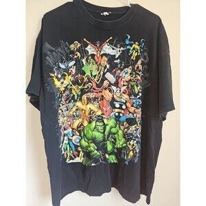 Vintage Marvel Comics X Men T Shirt XXL Large Print Superheroes Hulk Thor